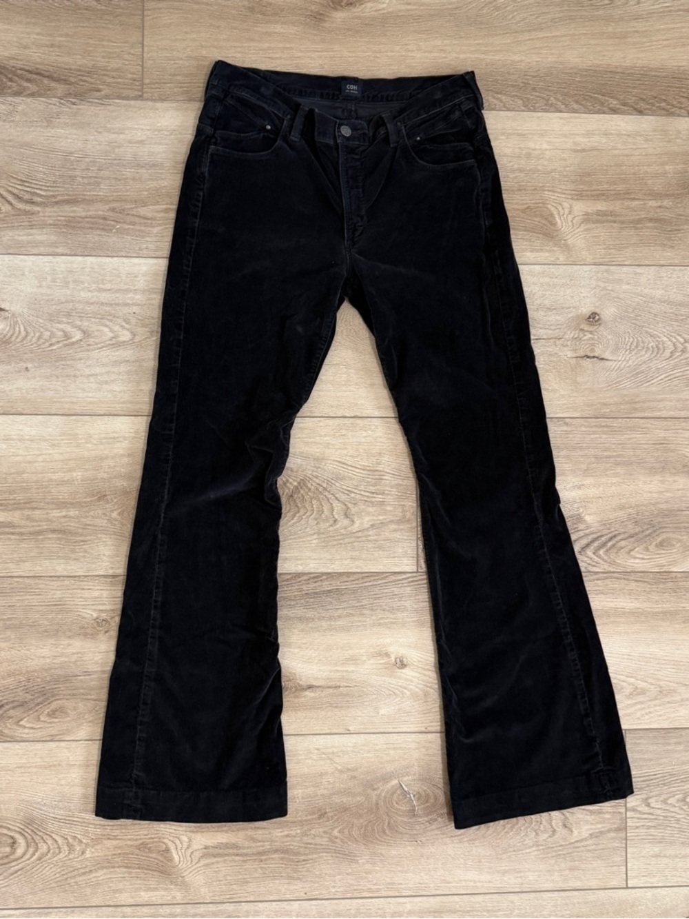 COH 32x31‎ Black Corduroy Mid Rise Flare Pants